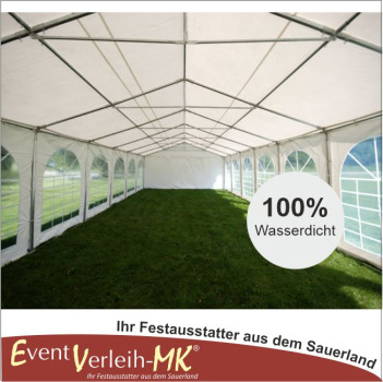 Festzelt 8x18m; weiß, feuersicher